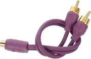 JECOMPRIS Deep Bass Amplifier Cable Audio Speaker Wire 1 to 2 Splitter Car Audio Cable Easy Install Kit