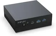 MINIX Z150-Aero Mini PC, Intel N150 (Upgraded N100), 16GB DDR4, 512GB PCIe 3.0 NVMe SSD Micro Mini Computer, 4K Triple Display/1GB+2.5G Dual LAN/USB-C/WiFi 5/BT5.1/Vesa Mount/Auto Power On