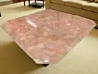 Live Edge Agate Coffee Table, Side Sofa Lamp Table, Indoor rose quartz Slab tops