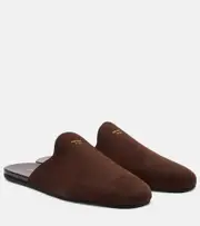 [Prada] Prada Suede mules AU 6 brown