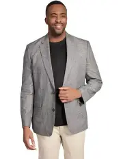 [Johnny Bigg] King Linen Blend Blazer in Lead