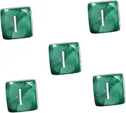 ORFOFE 5pcs Multi Sided Dices Acrylic Entertainment Dices for Board Games Parties and Gatherings Present for Friends and Family Fun Dice for All Occasions