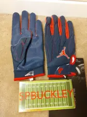 NIKE JORDAN SUPERBAD 5.0 NFL NEW ENGLAND PATRIOTS #54 DONT'A HIGHTOWER GLOVES