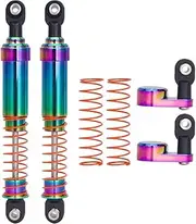 RC Shock Absorber 2 Pcs RC Dampers with Offset Cap for 1/10 RC Crawler SCX10 TRX4 Capra LCG Cheater Rigs VS4-10 90046 D90 (95mm 2pcs)
