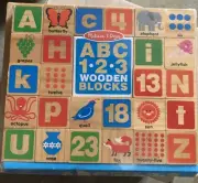 Melissa & Doug ABC 1•2•3 WOODEN BLOCKS