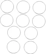 10 Pcs Hoop Woman Dream Sterling Wire Ring Frame Making Small Wreath Crafts Women Steel Round Catcher Ornament Silver