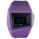 ALESSI 線條結構立體電子腕錶-黑x紫/45mm