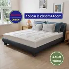 Luxury Hotel Pillowtop Mattress Matress Topper Protector Cover Pad Underlay