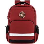 YOME Waterproof Kids School Backpack With Back Support and Airflow For Year 3-6 Student Red