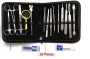 Anatomy Dissecting Kit Laboratory Scalpel Biology Botany 26 pieces