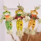 Standing Scarecrow Welcome Sign Garden Scarecrows Ornament Thanksgiving Day