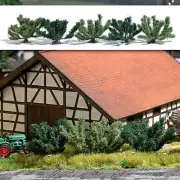 Summer bushes 35mm high (Pack of 5) HO/TT/O Gauge - Busch 6061
