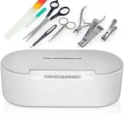 YUYTE UV Cleaning Box, Professional Sterilizing Tray,Voice Broadcast Clean Sterilizer Box Storage Organizer for Nail,Tweezers,Hair Salon,Nail Art Tool