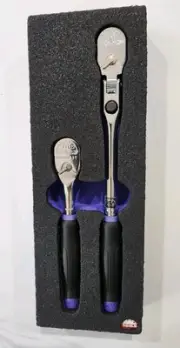 Mac Tools Axis Limted Dr Purple 1/4" Ratchet Set Flex Head Mr990lfpa Mr690pa