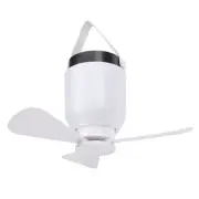 USB Rechargeable Ceiling Fan Quiet Remote Control Ceiling Camping Fan With US