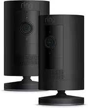 [Ring] Stick Up Cam Battery by Amazon | HD Outdoor Wireless Home Security Camera Systems with Two-Way Talk, Black | Works with Alexa | 2 Pack