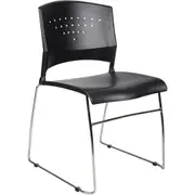 YSD STADIUM STACKING CHAIR Black 1 Year Warranty
