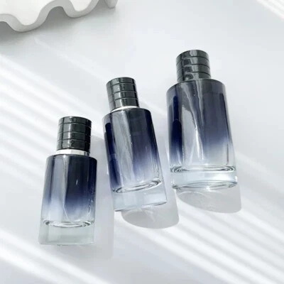 Empty Refillable Travel Glass Perfume Bottle With Spray Atomizer US