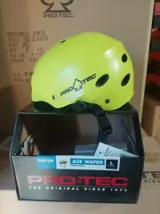 PRO-TEC Ace Water Helmet Size Large Satin Citrus Canoe Kayak Surfing Protec