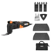 NEW WORX WX679L.1 CORDLESS Oscillating Multi Tool w/ Universal Fit System 29 PC
