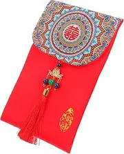 ROMISBABA Red Envelope Bag Vintage Decor Dining Table Decoration Spring Garland Light Luxury Knobs Poster Tube Summer Garland Dresser Dice Happy Envelope Traditional Money Envelopes Fabric