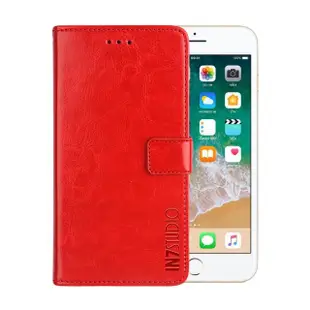 【IN7】iPhone 6/6s 4.7吋 磁扣側掀瘋馬紋PU皮套