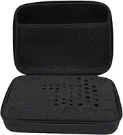 Battery Organizer Storage Box, Hard Carrying Case Holder with Pre Cut Sponge Compartments, Stores & Protects AA AAA C D 3V 9V Batteries and Tester