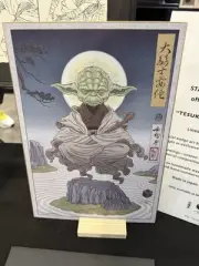 Star Wars Celebration Japan 2025 Yoda Shikishi Ukiyo-E Art Board