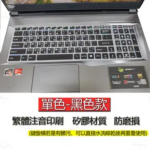 MSI 微星 GF72VR GF62VR GF75 PE70 P75 單色黑 注音 繁體 倉頡 筆電 鍵盤膜 鍵盤套