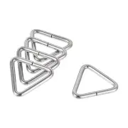Metal Triangle Ring Buckle 0.79"(20mm) Inner Width for Strap Craft DIY 20pcs