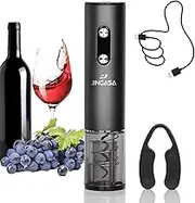 Electric Wine Opener, Automatic Corkscrew Bottle Opener with Foil Cutter