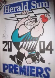 Bryon Pickett (2004 Norm Smith Medalist) signed 2004 weg poster (#417)