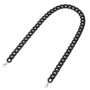 Acrylic Purse Strap,35.4" Matte Bag Chain Replacement Black