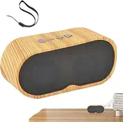 Wireless Speaker - Portable Wood Grain Small Wireless Speaker | Rechargeable Player Accessories Support TF Card Small Home Decor for Indoor Women Men