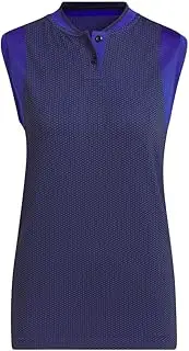 [adidas] Womens Womens Spacedye Sleeveless Polo Shirt