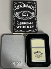 ZIPPO 2003 JACK DANIELS OLD NO.7 ULTRALITE EMBLEM LIGHTER UNFIRED IN BOX K643