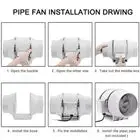 4" 6" 8“ Silent Inline Fan Extractor Duct Hydroponic Exhaust Industrial Vent Kit