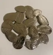 NEW - Michael Aram Silver Leaves Trivet Hot Plate - SOLD OUT