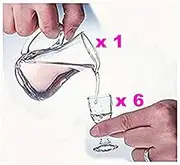 NEW Super Small wine Goblet cup ultra-transparent glass goblet a cup of Maotai small glass of spirits Set of 7pcs