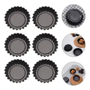 6 PCS Tartlet Mold Bakeware Pie Tins Instant Hot Pot Bread Pans