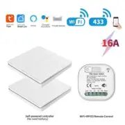 Smart Timer Switch Remote Control 16A WIFI Smart Home Light Push Button Work