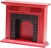 ifundom 1:12 Scale Dollhouse Mini Fireplace Wooden Miniature Home Decor for Boys and Girls Playset