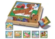 Melissa & Doug Wooden Cube Puzzle - Pets