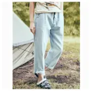 NWT One Teaspoon Women's High Waist Baggy Safari Pants Denim Blue Size W22