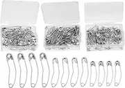 HOMSFOU Safety Pin Stainless Steel Curved Basting Pins for Quilting Sewing and DIY Projects Versatile Pins for Crafting Jewelry Making and More