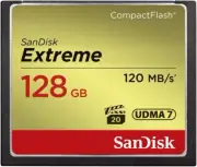 SanDisk 128GB Extreme CompactFlash Memory Card UDMA 7 Speed Up To 120MB/s