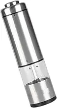 PartyKindom Pepper Grinder Large Mills Kitchen Electric Automatic Rechargeable and Cooking Stainless Steel Salt Battery Powered Pepper Salt Grinders Pepper Salt Grinding Tool Seasoning Abs