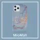 【MioMall 米歐廣場】iPhone12 mini/12 Pro/12 ProMax手機殼(★歐風時尚大理石-鎏金愛情海/透明框 軟殼★)