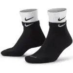 【NIKE 耐吉】襪子 中筒襪 運動襪 1雙組 U NK EVERYDAY PLUS CUSH ANKLE 黑白 DH4058-011