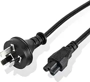 2m AU Plug 3 Prong IEC C5 AC Power Supply Cord Compatible for Monitor,Desktop,Computers,Scanners, Samsung, LG LED LCD Smart HDTV,PC Laptop,Acer, Asus, Epson Printer Charging Cable Replacement